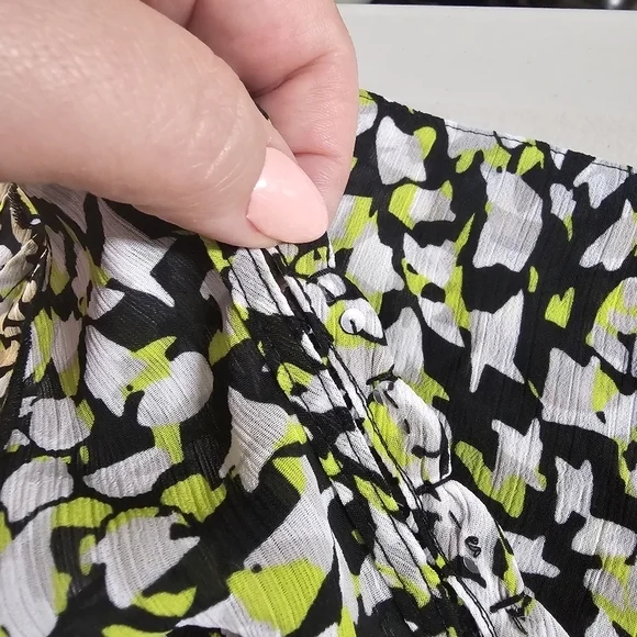 Avenue Sleeveless Ruffle Neck Abstract Print Tunic‎ Top Plus Size 18 20 - Picture 6 of 7